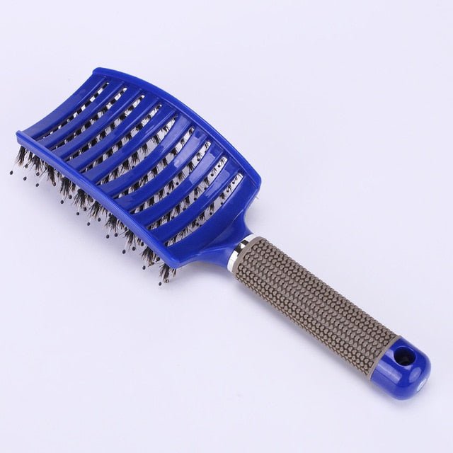 Bristle Nylon Hairbrush Scalp Massage