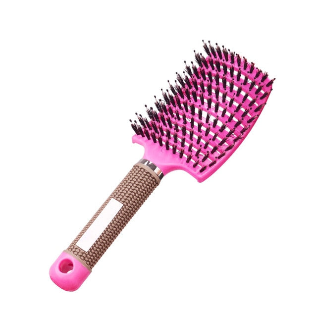 Bristle Nylon Hairbrush Scalp Massage