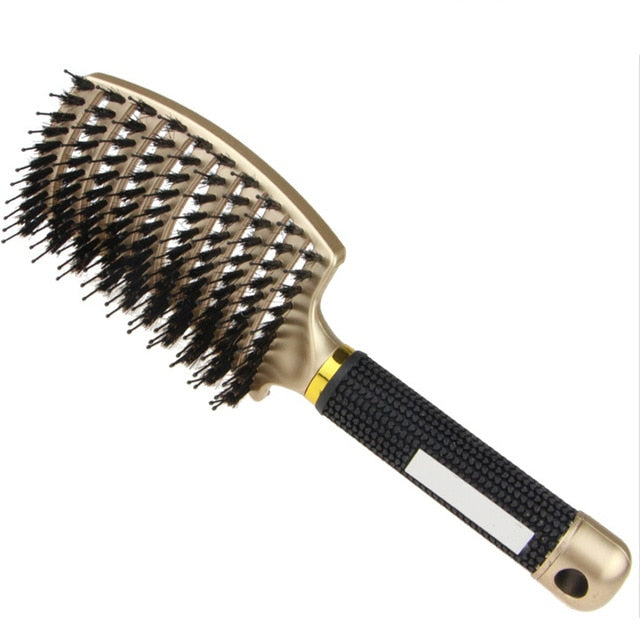 Bristle Nylon Hairbrush Scalp Massage