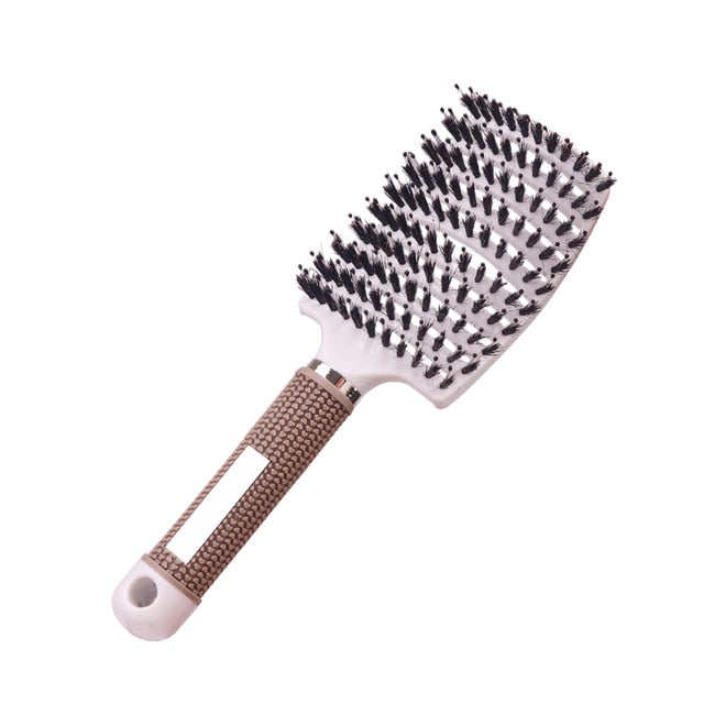 Bristle Nylon Hairbrush Scalp Massage