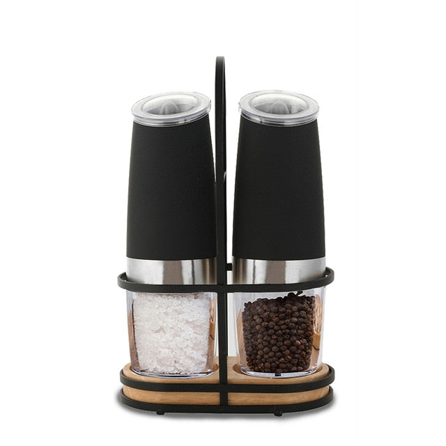2Pcs Set Electric Salt Pepper Grinder