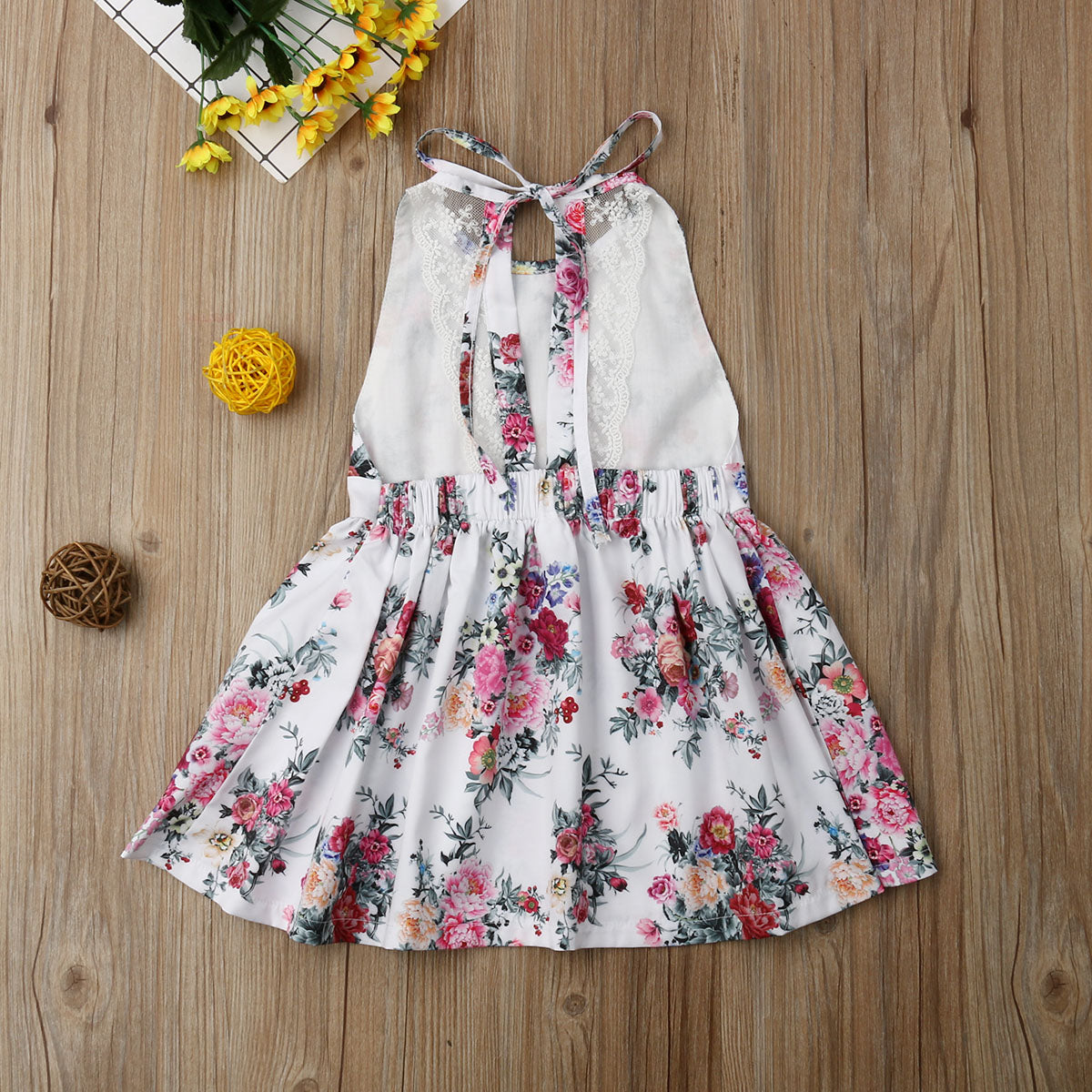 Floral Printed Summer Dress for Girl