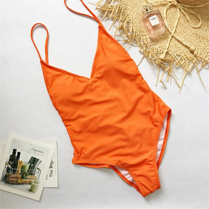 Monokini V Neck Swimwear