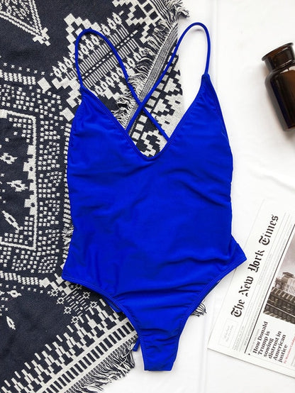 Monokini V Neck Swimwear