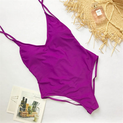 Monokini V Neck Swimwear