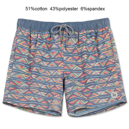 Mens Tropical Shorts Swim Trunks Quick Dry