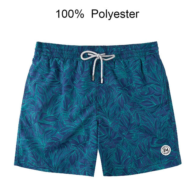 Mens Tropical Shorts Swim Trunks Quick Dry