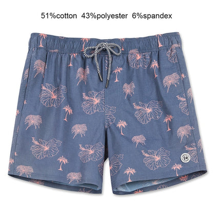 Mens Tropical Shorts Swim Trunks Quick Dry