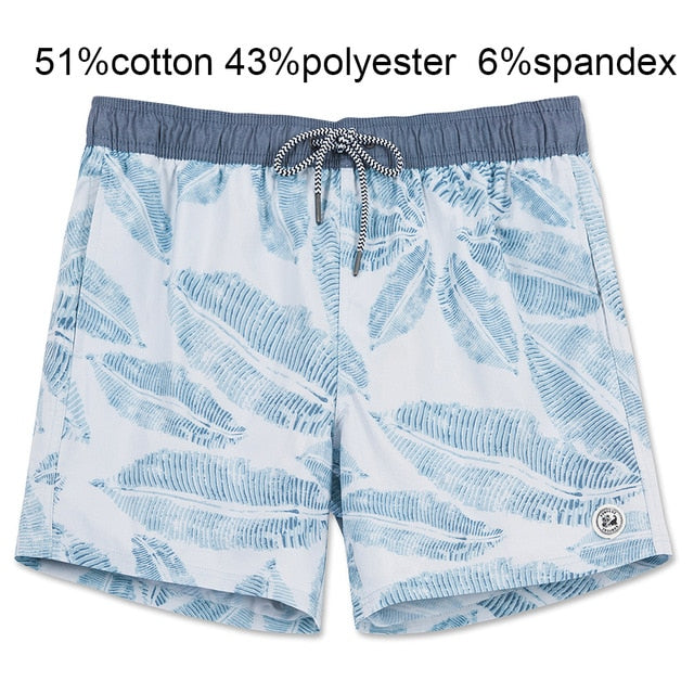 Mens Tropical Shorts Swim Trunks Quick Dry