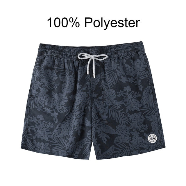 Mens Tropical Shorts Swim Trunks Quick Dry