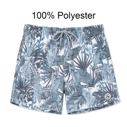 Mens Tropical Shorts Swim Trunks Quick Dry