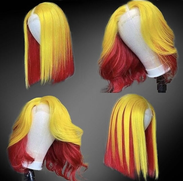 Bob Wig Lace Front Human Hair Ombre