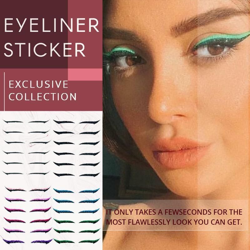 Cat Eye Eyelid Line Sticker Eyeliner Makeup