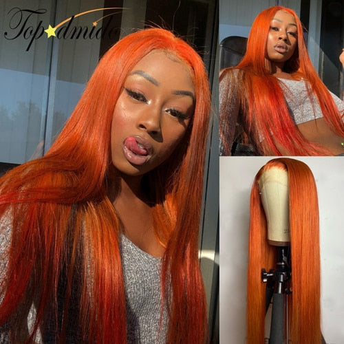 Orange Ginger 13x4 Lace Front Wig