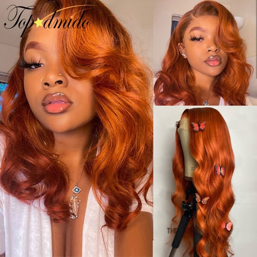 Orange Ginger 13x4 Lace Front Wig