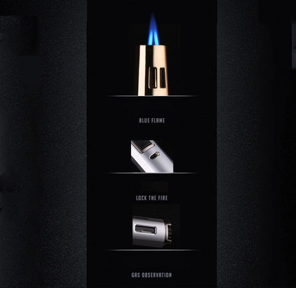 Fixed Flame Gas Jet Two Torch Lighter