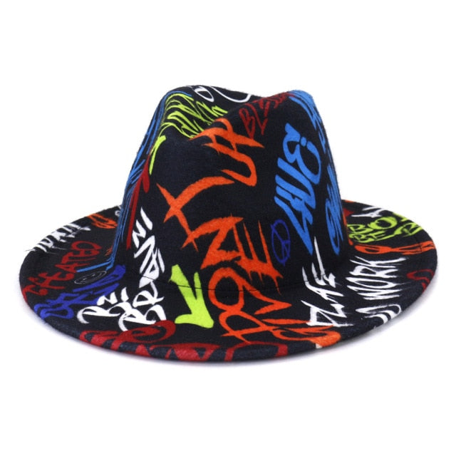 Colorful Panama Felt Fedora Hat