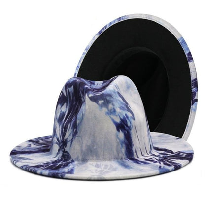 Colorful Panama Felt Fedora Hat