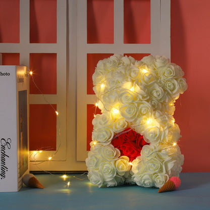 40/25cm Teddy Rose Bear With Box