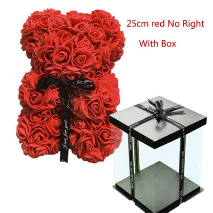 40/25cm Teddy Rose Bear With Box