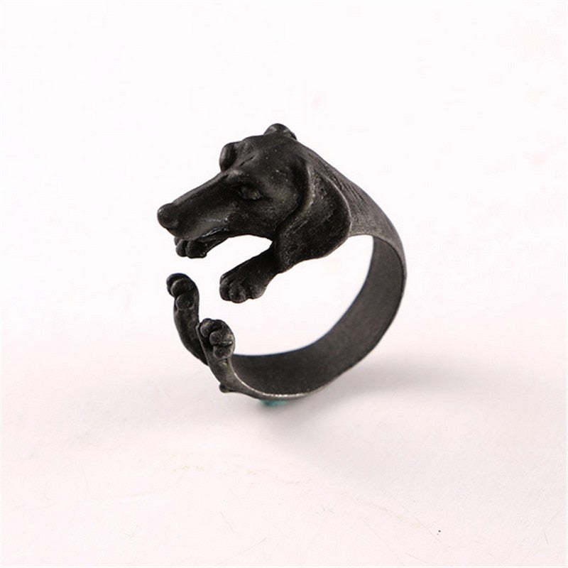 3D Dachshund Dog Adjustable Ring