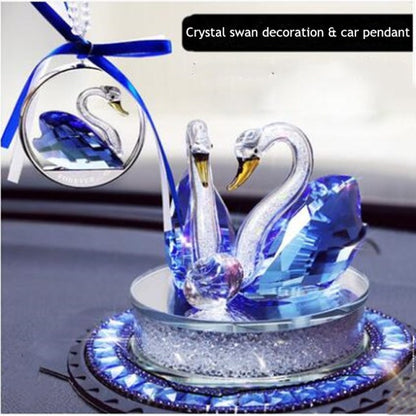 Swan Crystals Home Decor Gift