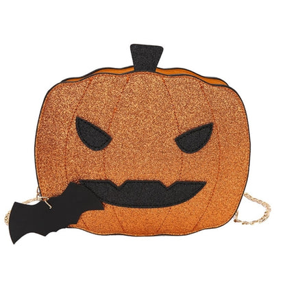 Pumpkin Crossbody Clutch Bag PU Leather