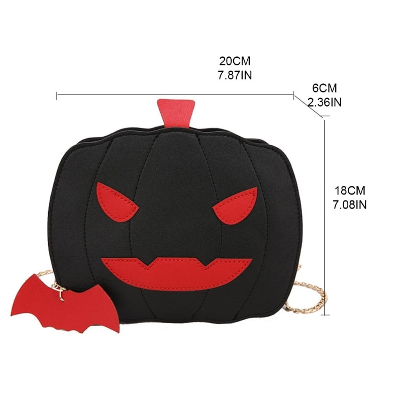 Pumpkin Crossbody Clutch Bag PU Leather
