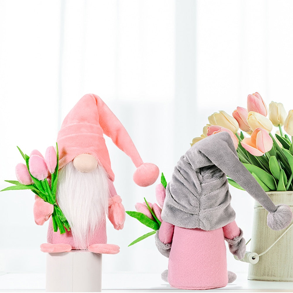 Spring Tulip Doll Gnome Decor