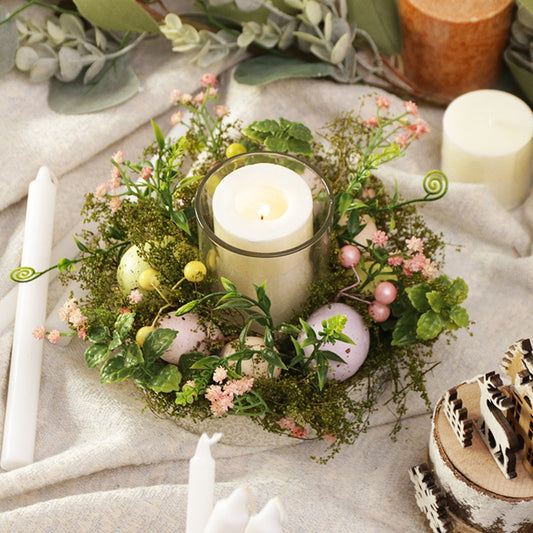 Easter Glass Candle Holder Decor