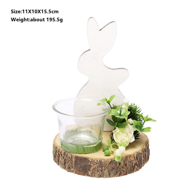 Easter Glass Candle Holder Decor
