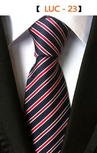 Fashion Plaid Necktie Striped Geometric Shapes