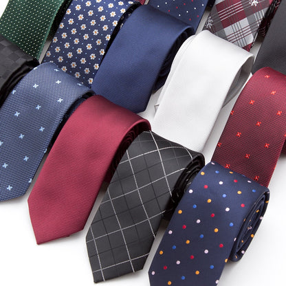 Men Slim Necktie Polyester Fashion For Business And Accessories