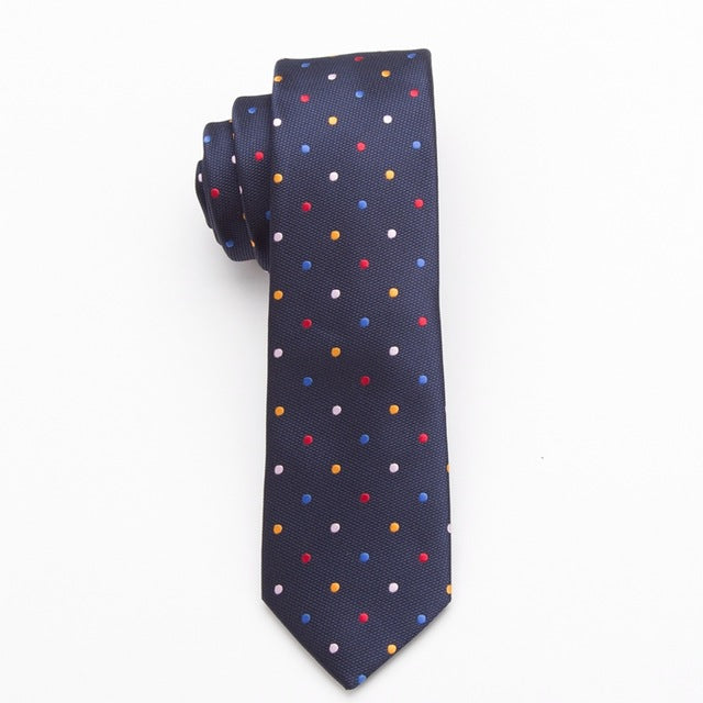 Men Slim Necktie Polyester Fashion For Business And Accessories