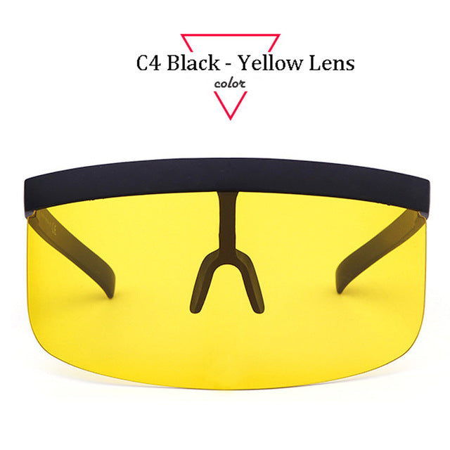 Oversize Shield Visor Windproof Sunglasses