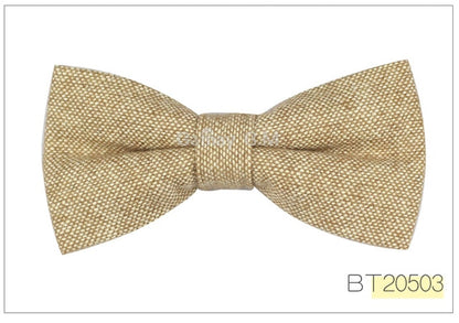 Wool Bowties For Men Casual Solid Colors Adjustable Winter
