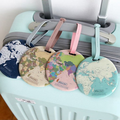 Map Luggage Tag Travel Accessories