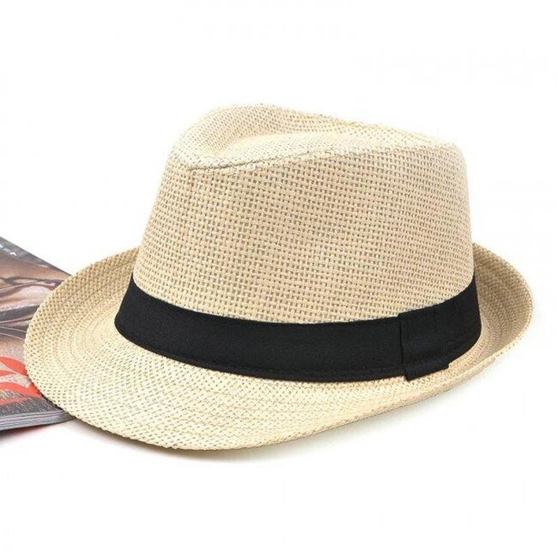 Womens Vacation Summer Beach Sun Hat Panama Straw Fedora