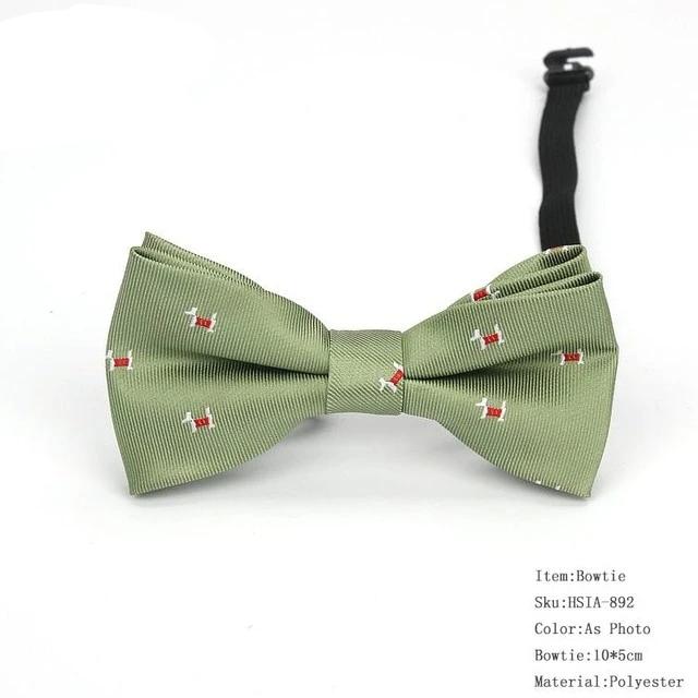 Plaid Childrens Bowtie Striped Polka Dot