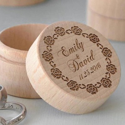 Personalized Rustic Wedding Ring Box