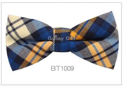 Adjustable Classic Plaid Bowtie