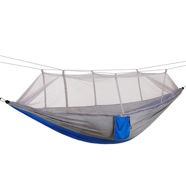 1-2 Person Outdoor Camping Hammock w/ Mosquito Net