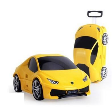 Children Rolling Luggage Suitcase Kids Car Travel Trolley Wheeled