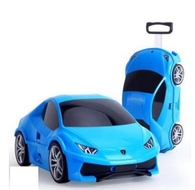 Children Rolling Luggage Suitcase Kids Car Travel Trolley Wheeled