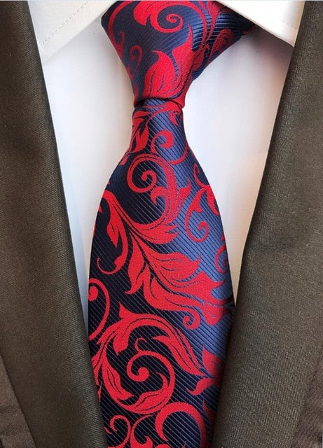 Men Floral Neckties Fashion Striped & Paisley