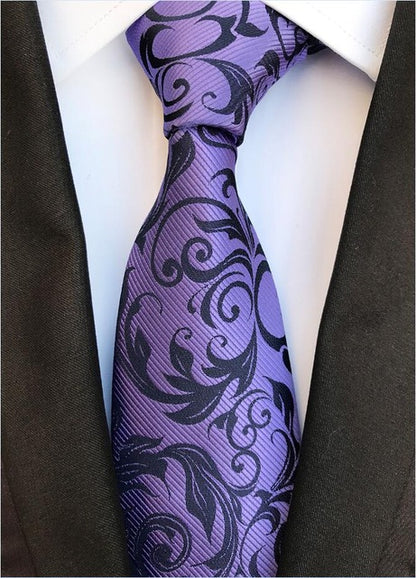 Men Floral Neckties Fashion Striped & Paisley