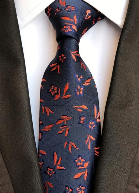 Men Floral Neckties Fashion Striped & Paisley