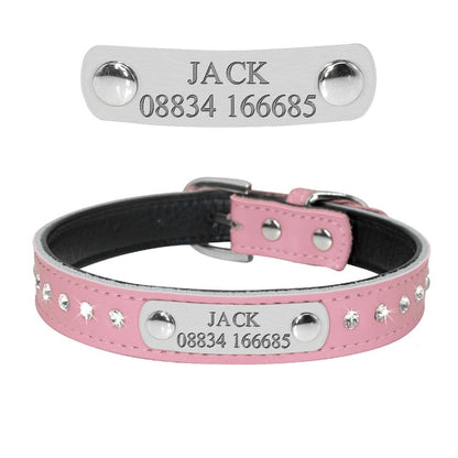 Engraved Pet ID Tag Collars Small Cats Dogs