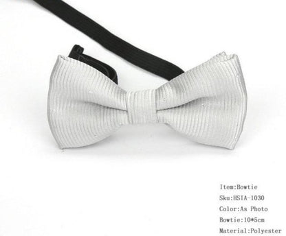 Plaid Childrens Bowtie Striped Polka Dot