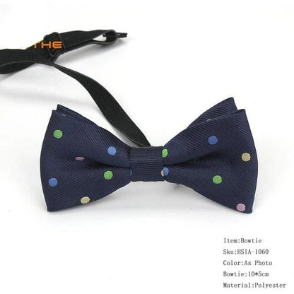 Plaid Childrens Bowtie Striped Polka Dot
